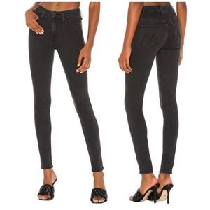 Mother Denim High Waisted Looker Jeans IN Dancing In The Dark Wash Size 24 NOWT